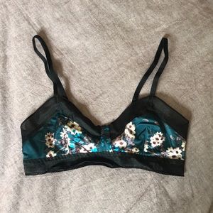 Sam Edelman Sateen Floral Bralette • Size S